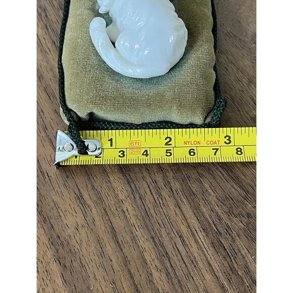 Vintage Porcelain 2 Cats on Pillow Ardalt Lenwile China Verithin Fine Japan - Picture 9 of 9